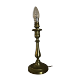 Lamp foot candle holder shape in solid brass 26.5 cm