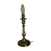 Lamp foot candle holder shape in solid brass 26.5 cm