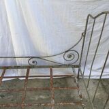 Wrought iron folding bed