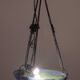 Art Deco yellow pendant light by G.V. de Croismare, Muller Frères, France, 1920s