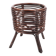 Planter pot cover in dark bamboo, 1960s