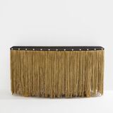 Console by Sergio Ponzio IV, patinated metal and strings, circa 1970