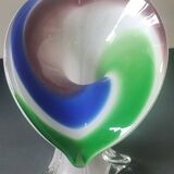 Vase Soliflore Fleur d Arum Design en verre d Art soufflé Murano/Jack in the Pulpit. Haut 20 cm