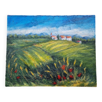 Tableau paysage bucolique