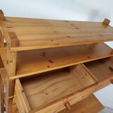 Vintage pine shelf desk