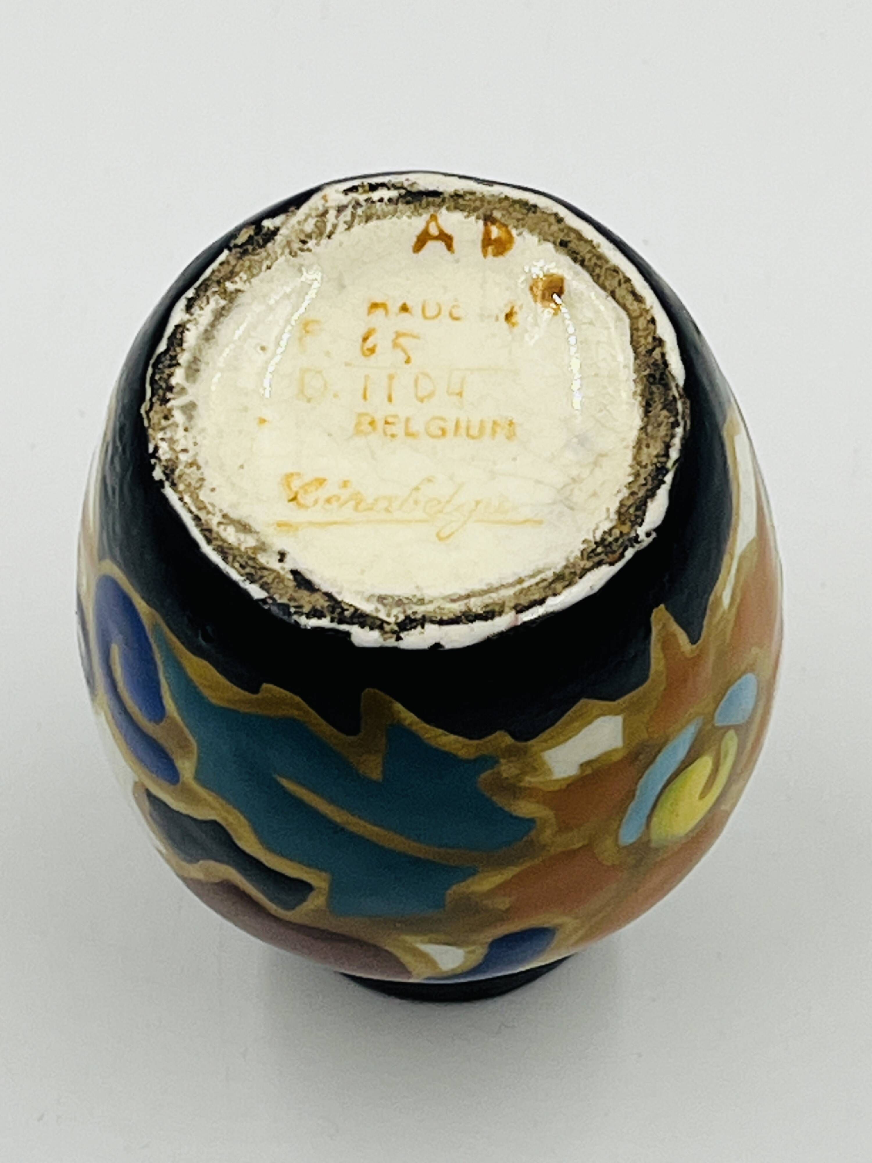 Miniature Art Deco vase by Émile Lombart