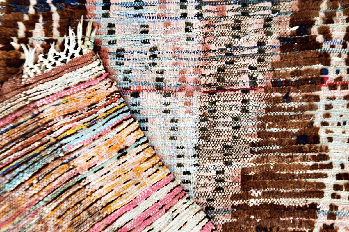 Moroccan Berber vintage hallway rug 336 x 75 cm