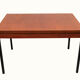Table à manger extensible des années 1960 en teck et métal