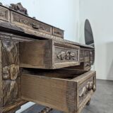 Louis XIII style oak desk