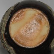 Losson 50's sandstone vase with double flower decoration