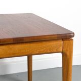 Danish Extendable Solid Teak Dining Table by Glostrup, 1970s