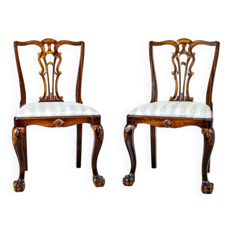 Pair of Vintage Chairs Veneered with Walnut, 1950s