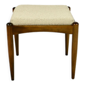 Tabouret beige vintage par Homa, années 1970
