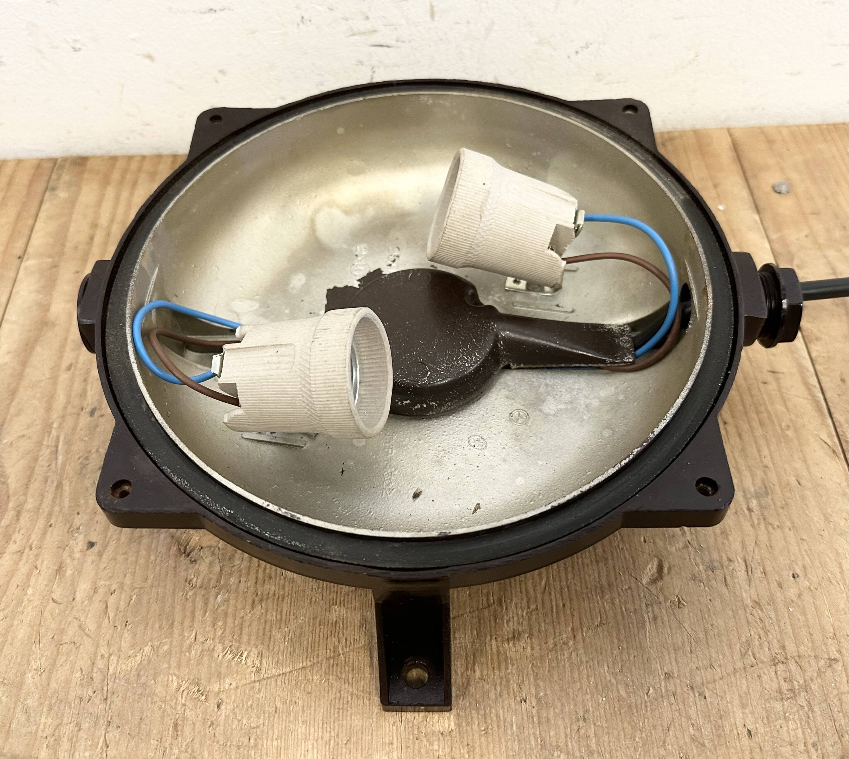 Brown Industrial Bakelite Wall or Ceiling Light, 1970s