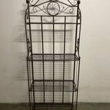 Foldable metal shelf