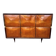 Mid-Century Wood and Brass Sideboard in the style of Paolo Buffa, Italy, 1950s