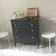 White metal chair