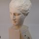 Female plaster head – antique style – decorative bust 43 cm
