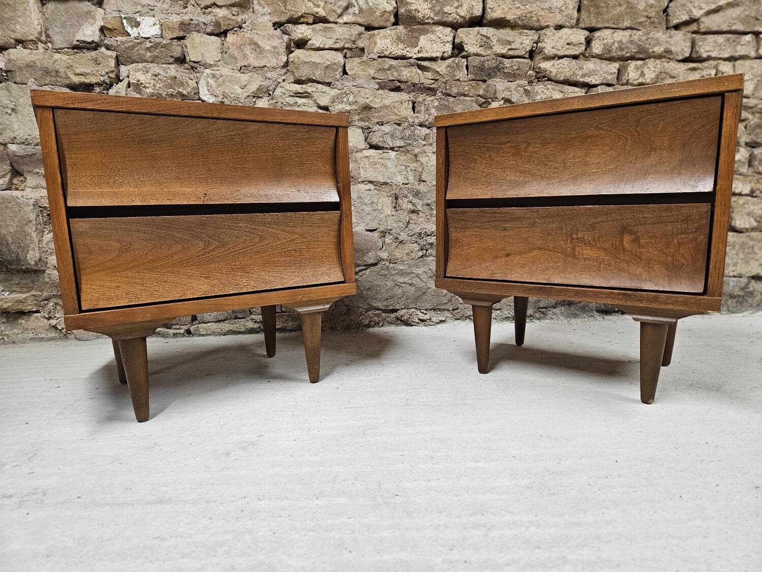 Paire de table de chevet Johnson Carper, 1960