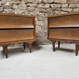 Pair of JOHNSON CARPER 1960's night tables