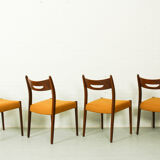 Set of 4 vintage teak armchairs, 1960s