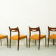 Ensemble de 4 fauteuils vintage en teck, années 1960