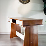 Office 70s mahogany and white