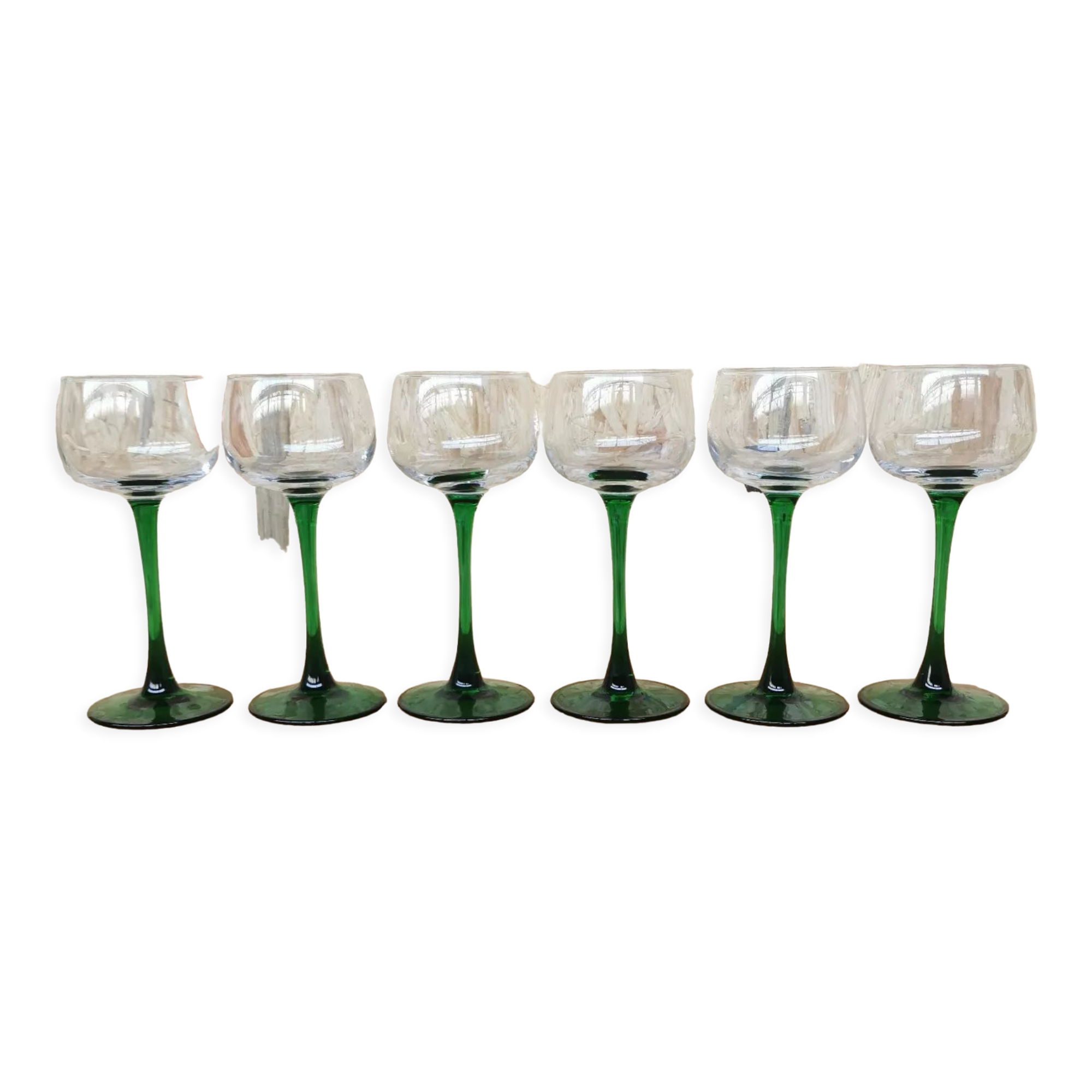 Service de 6 verres à vin d'Alsace