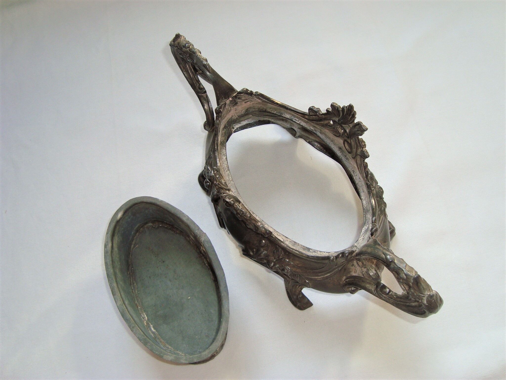 Cast Iron Planter with French Vintage Handles