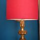 Venetian style lamp in golden wood