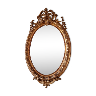 Old oval mirror 88x55cm