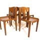 Pozzi dining chairs set of 4 by Augusto Savini