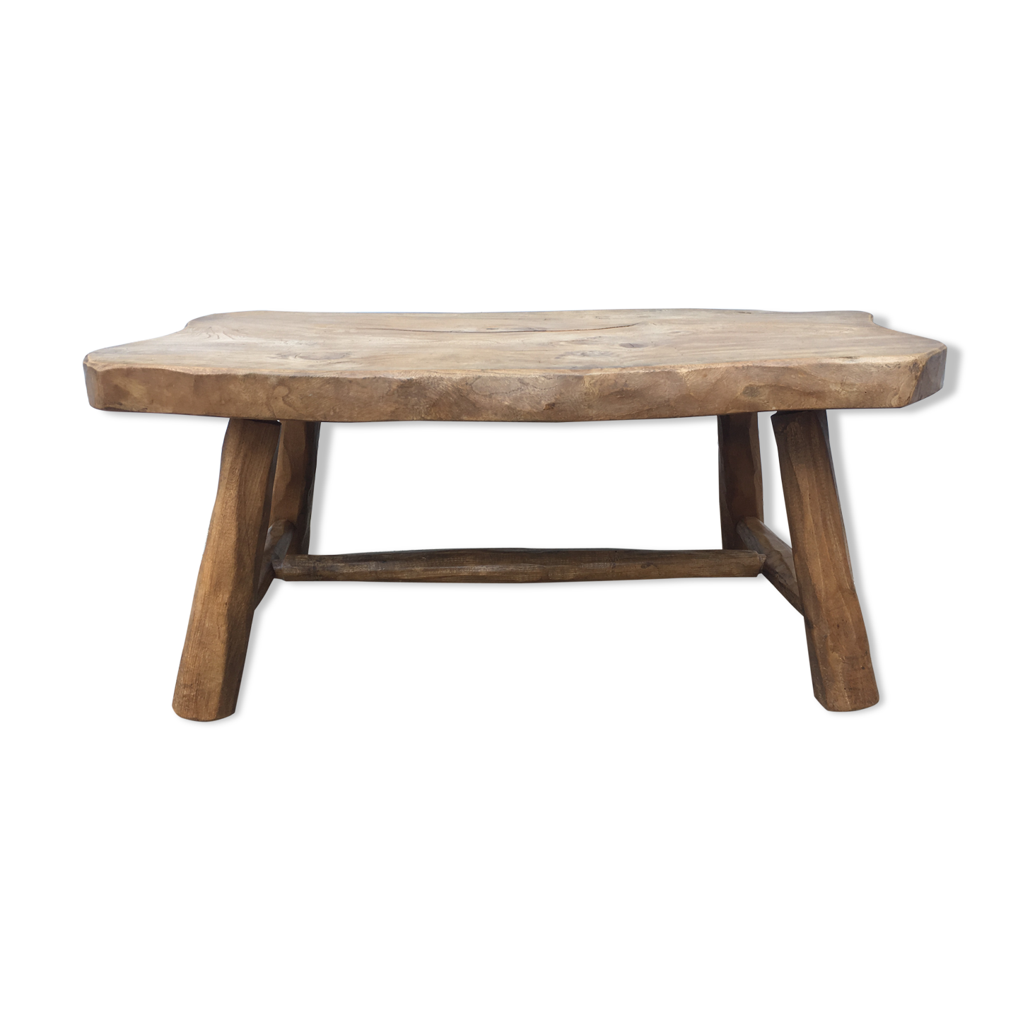 Massive elm coffee table