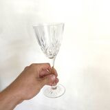 Large thomas webb water glasses - crystal - romeo model - vintage