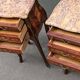 Pair of Louis XV style bedside tables in rosewood.