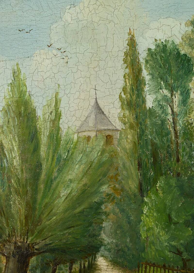 Pair of “Country Scenes” Paintings, signed A. Minne – Late 19th century