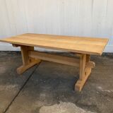 Solid oak monastery table