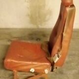 Leather airplane chair