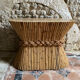 Bamboo dining table based on pedestal