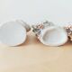 Set of 4 porcelain wedding vases