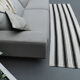 Black and white striped kilim rug 60 x 213 cm