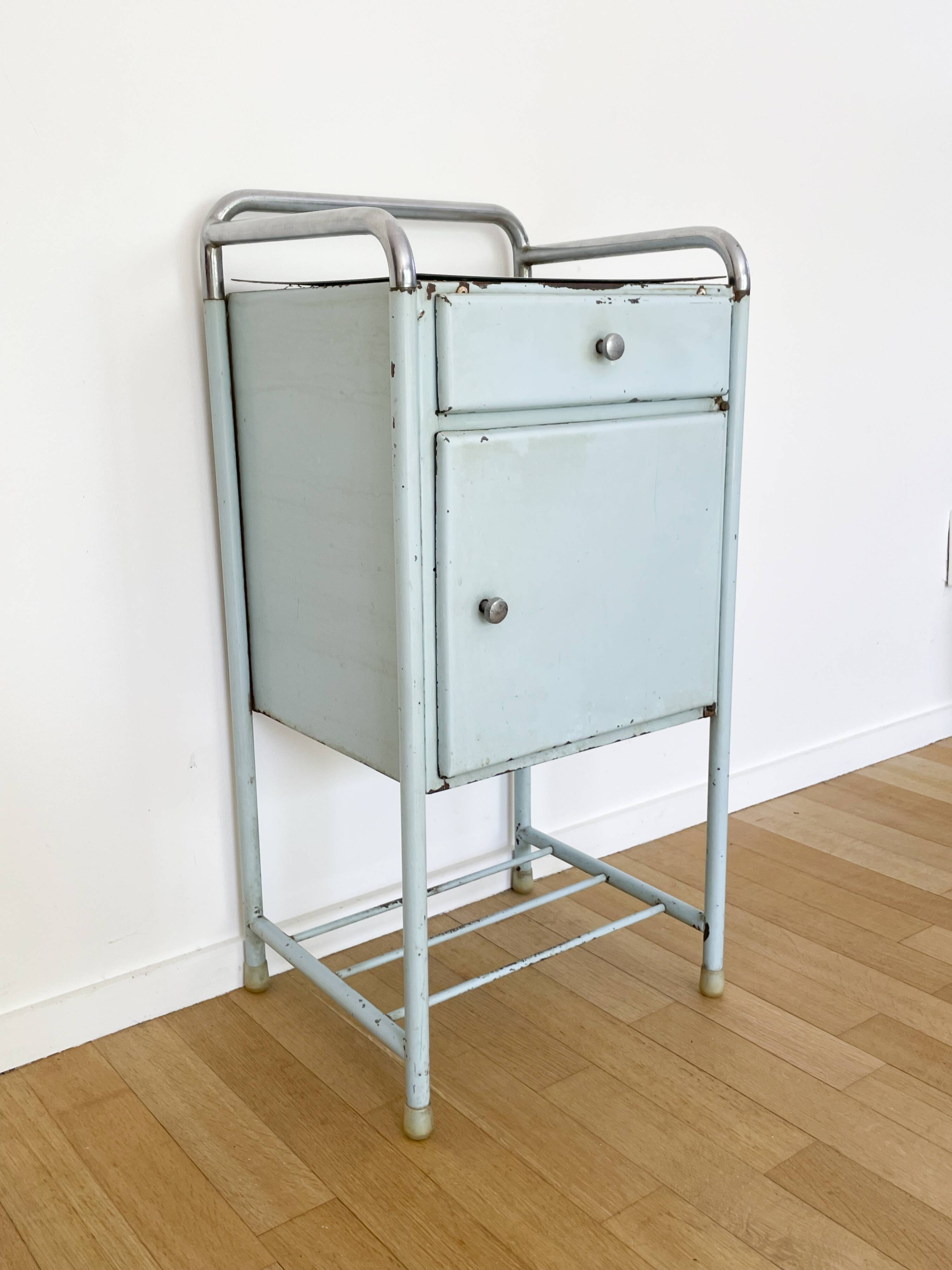 Hospital bedside table, 1950´s