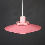 Great pink restored Danish ceiling lamp *** Danish design *** unique *** Denmark 1970's