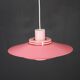 Great pink restored Danish ceiling lamp *** Danish design *** unique *** Denmark 1970's