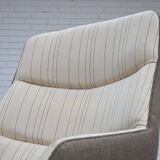 1970s, Danish design by Illum Wikkelsø, furniture wool fabric, oak wood.