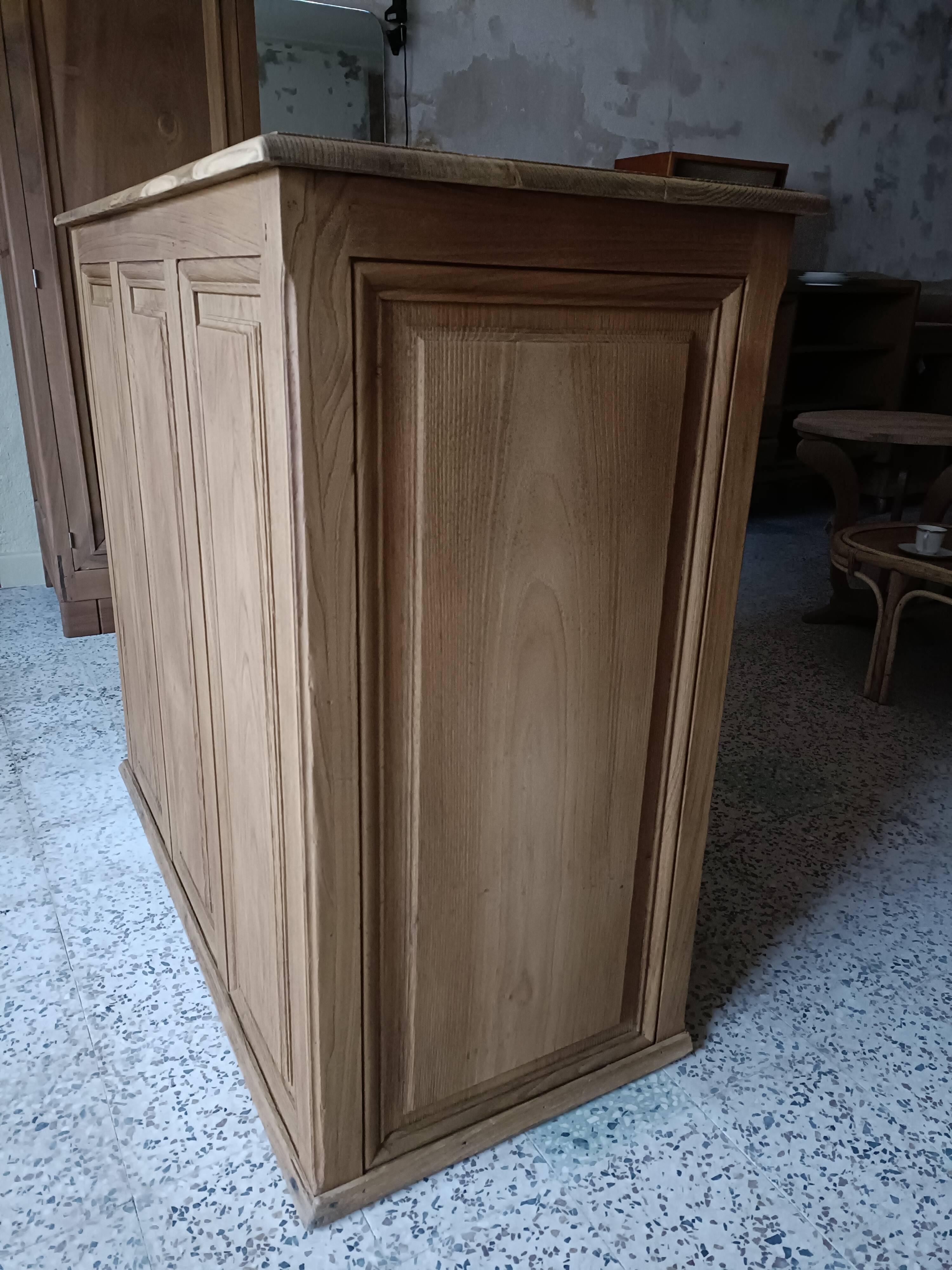 Renovated shop counter