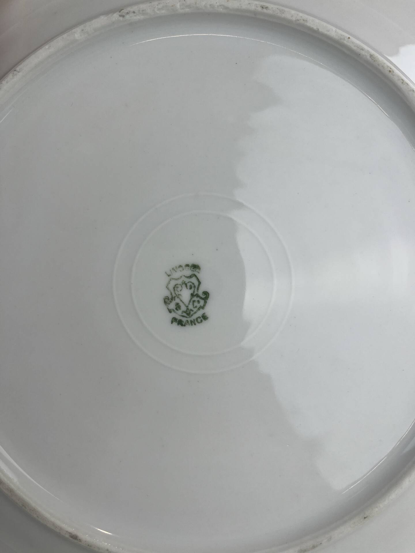 4 Art Deco dinner plates