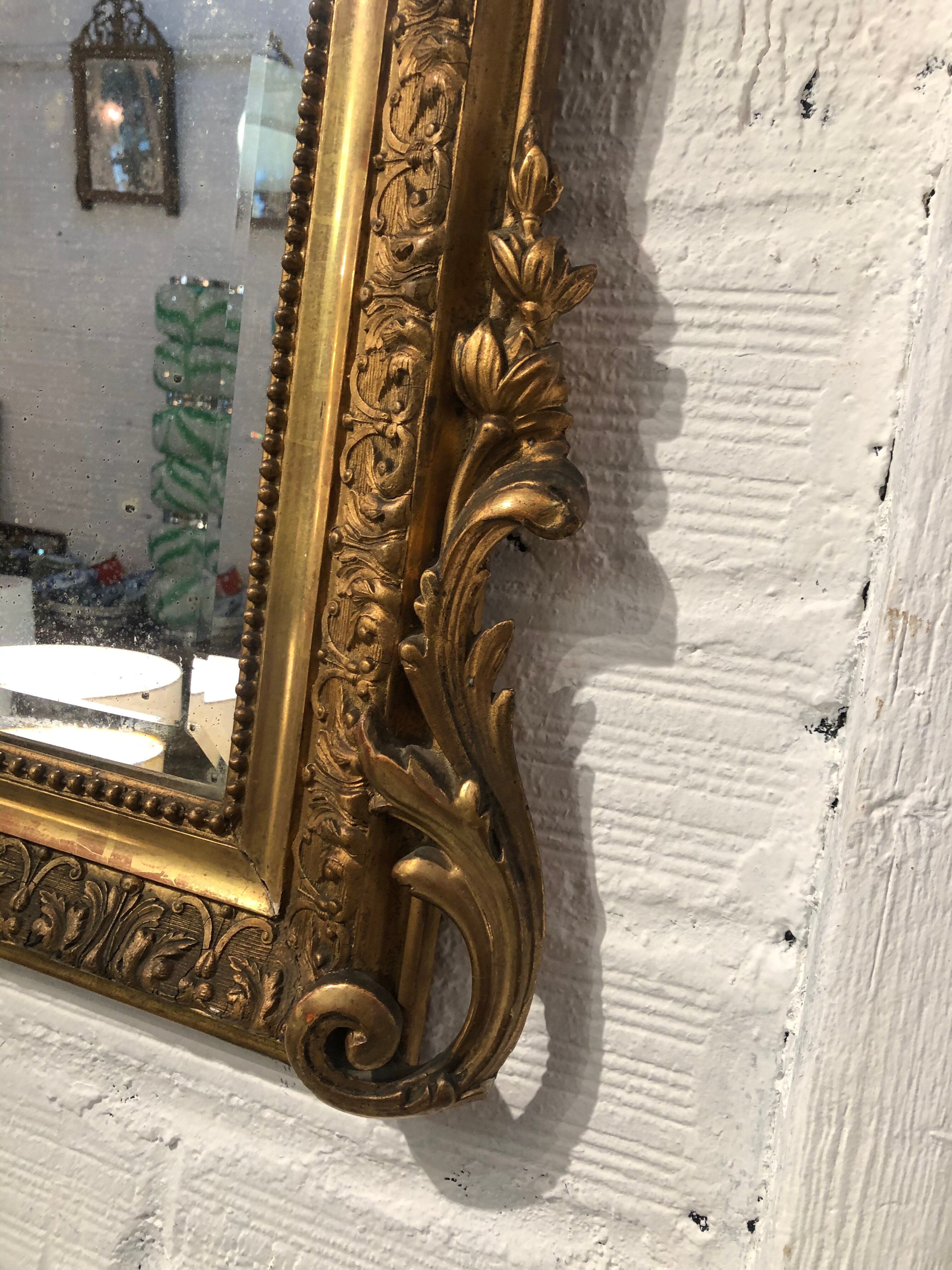 Louis XVl gilded mirror