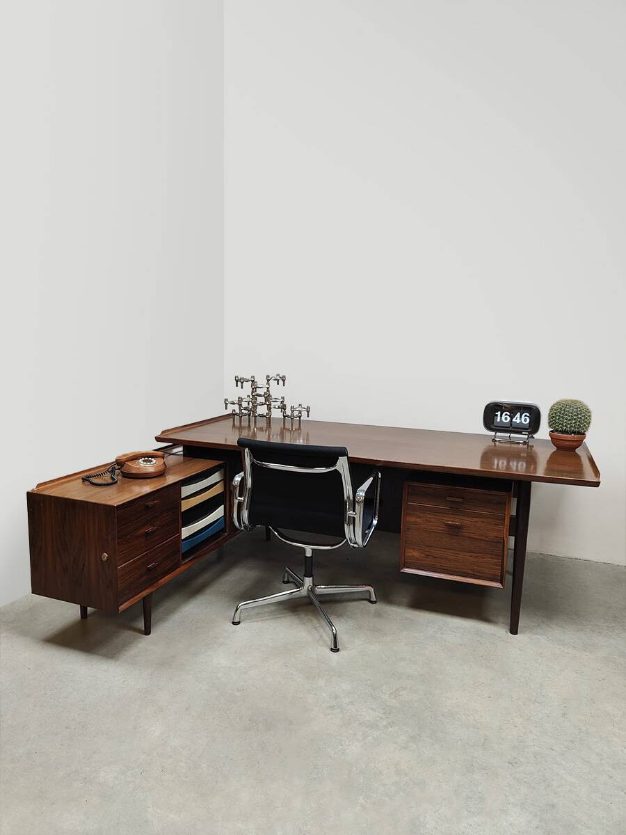 Rare vintage design executive desk Arne Vodder for Sibast model 209