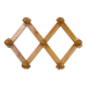 Wooden accordion coat rack